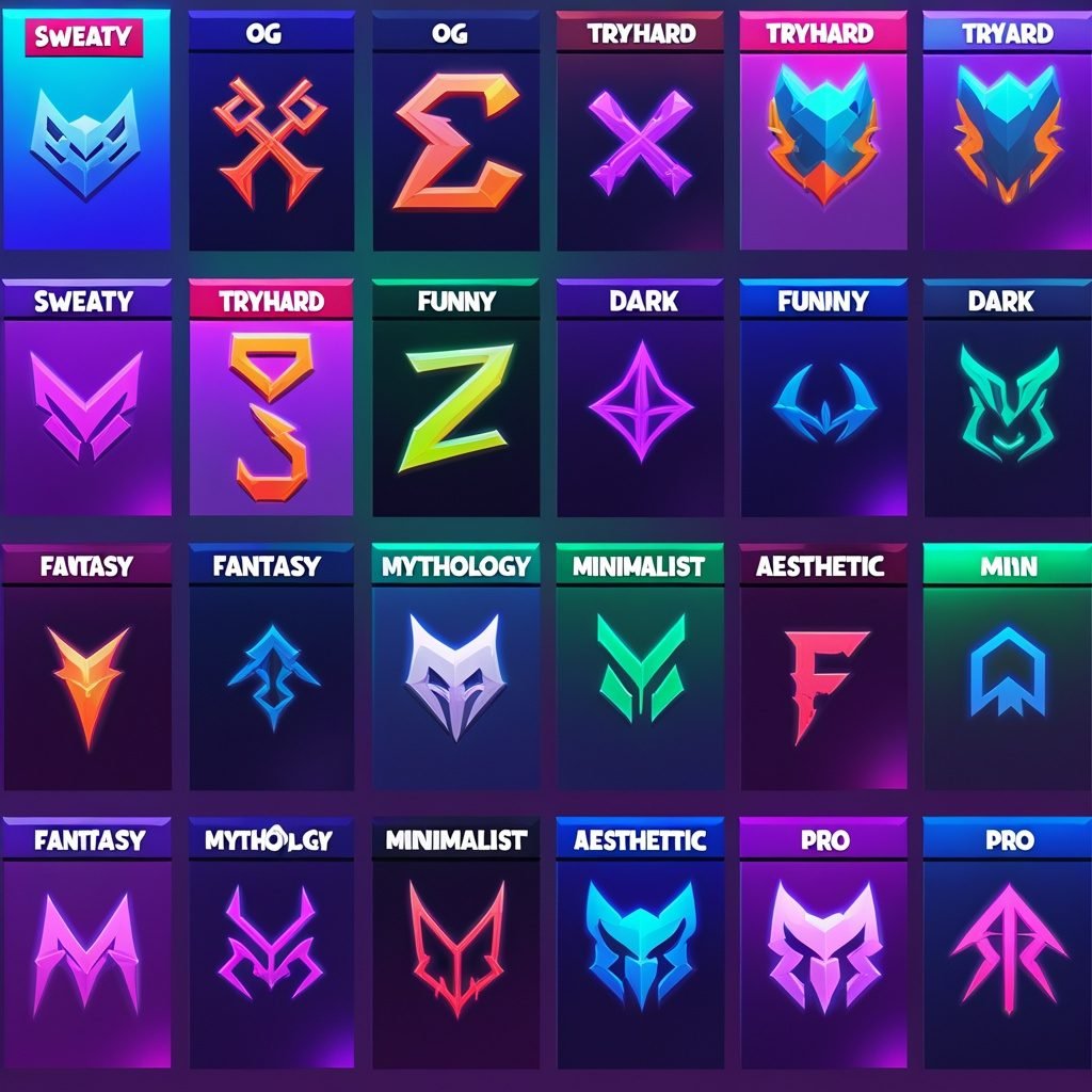 Best Fortnite name styles comparison grid