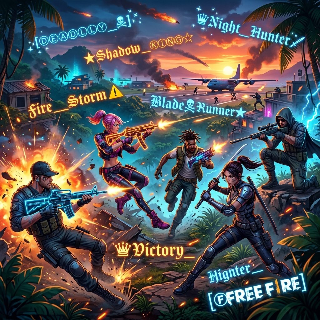 Popular Free Fire name generator tools comparison