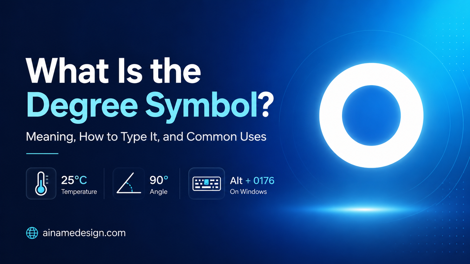 What Is the Degree Symbol?