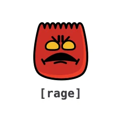 Rage — the TikTok emoji produced by the [rage] code