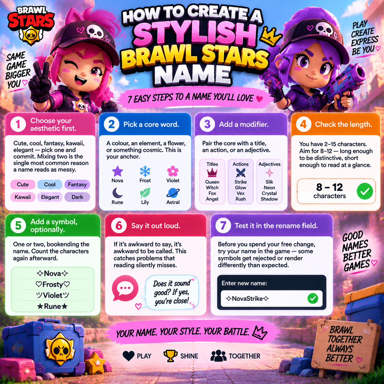 How to Create a Stylish Brawl Stars Name