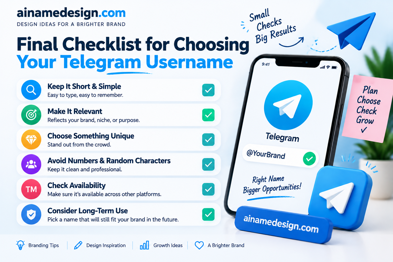 Final Checklist for Choosing Your Telegram Username