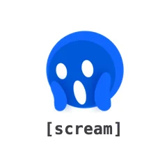 Scream — the TikTok emoji produced by the [scream] code