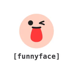 Funny Face — the TikTok emoji produced by the [funnyface] code