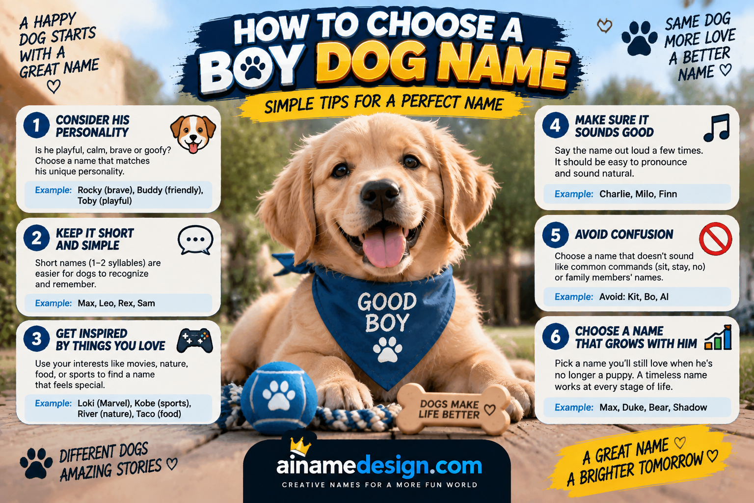 How to Choose a Boy Dog Name