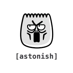 Astonish — the TikTok emoji produced by the [astonish] code