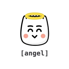 Angel — the TikTok emoji produced by the [angel] code