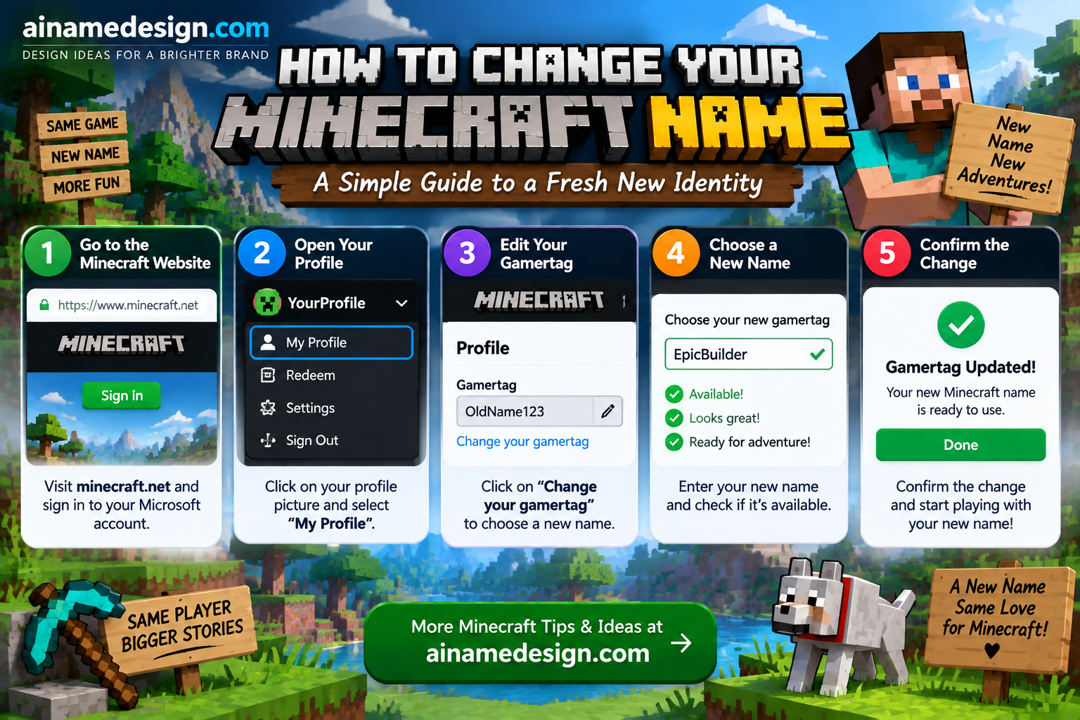 How to Change Your Minecraft Name