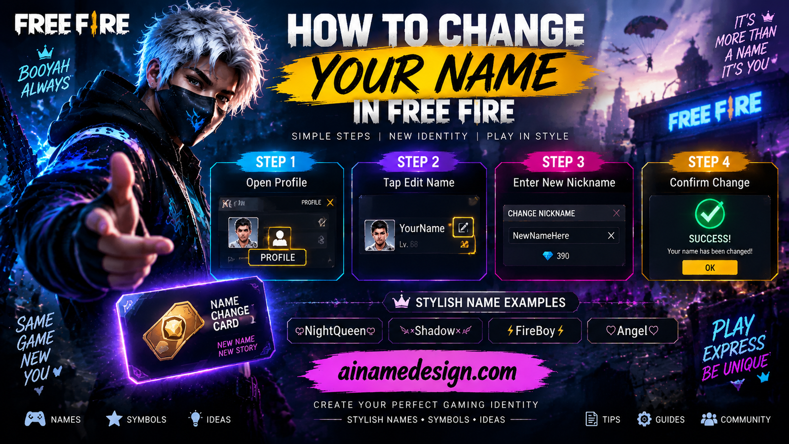 How to Change Your Name in Free Fire