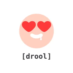 Drool — the TikTok emoji produced by the [drool] code