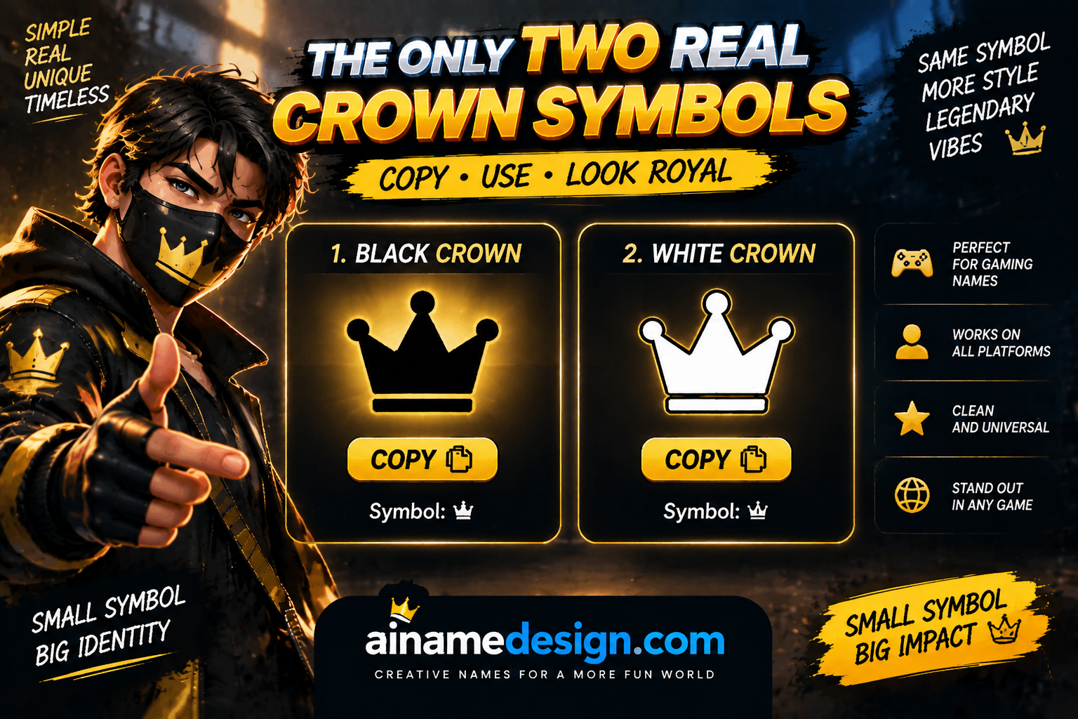 The Only Two Real Crown Symbols