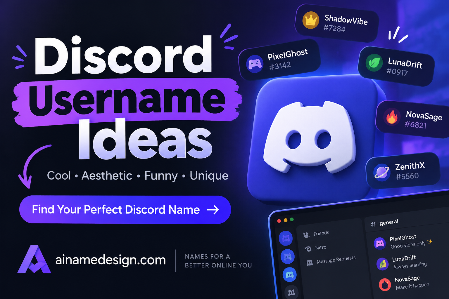 120 Discord Username Ideas