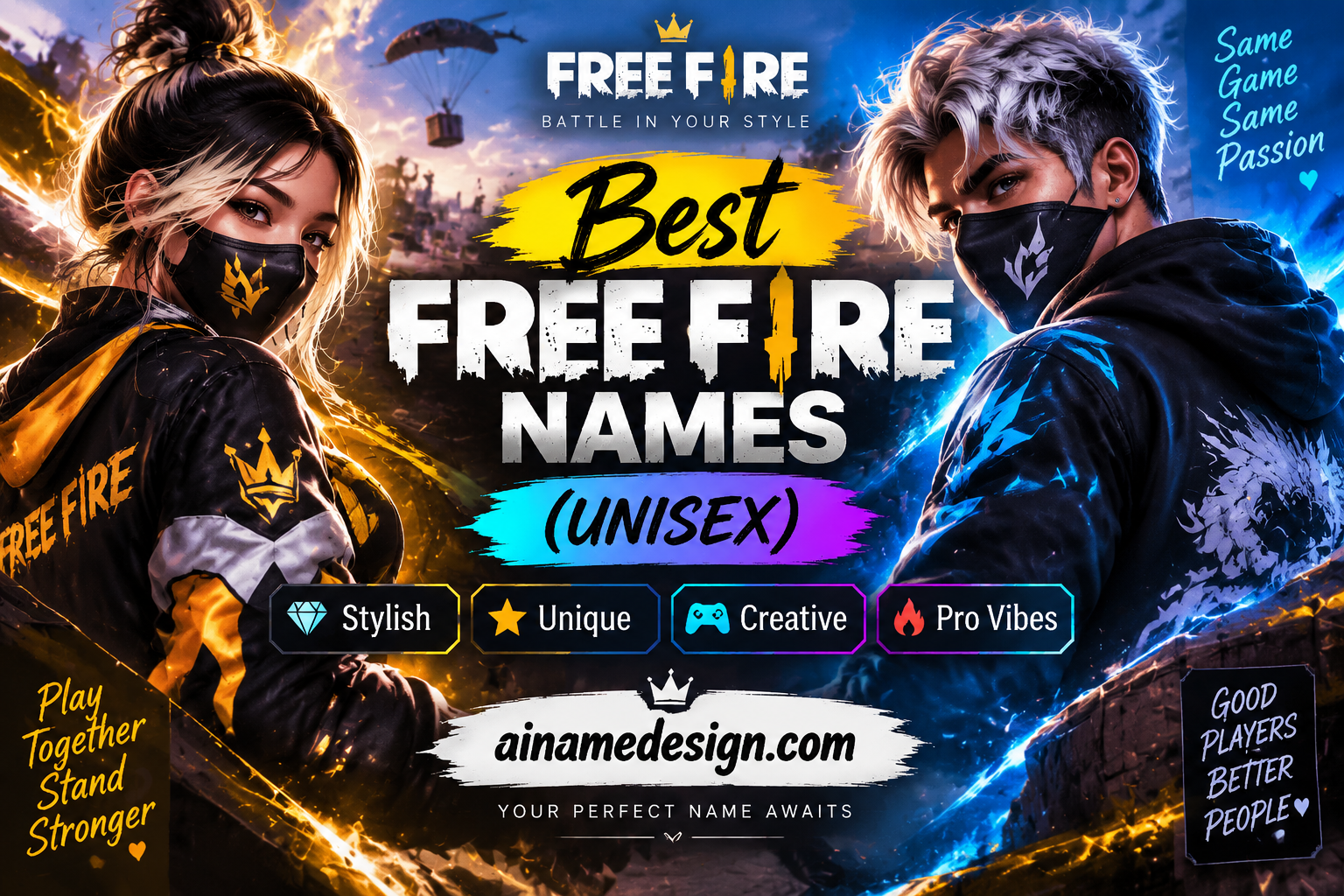 Unisex Free Fire Names