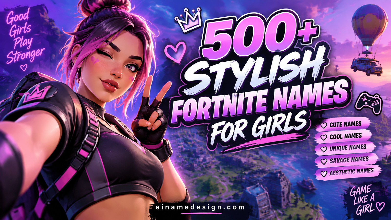 Best Stylish Fortnite Names for Girls