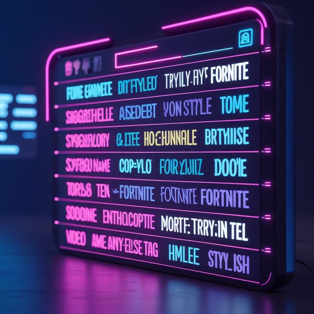 250 original stylish Fortnite name ideas