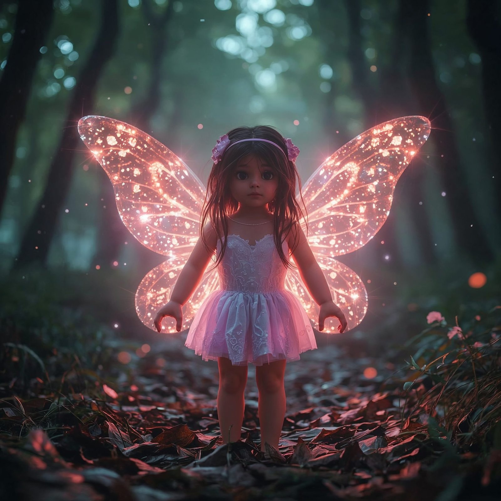 Fantasy Roblox girl avatar with fairy wings and magical sparkles
