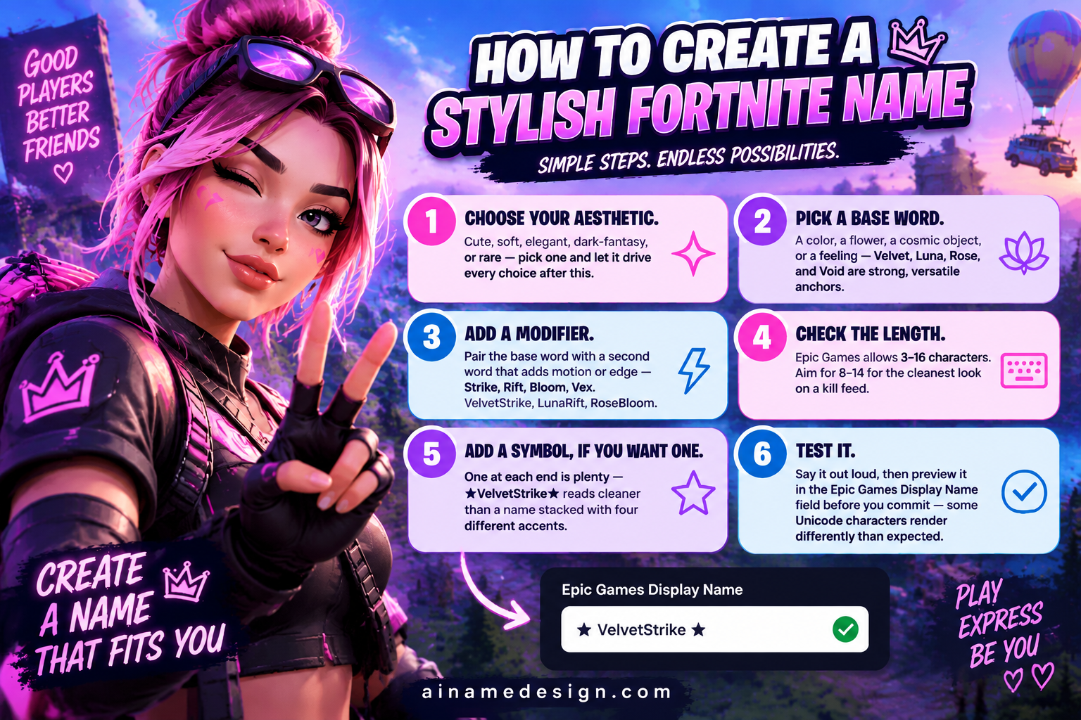 How to Create a Stylish Fortnite Name