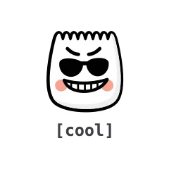 Cool — the TikTok emoji produced by the [cool] code