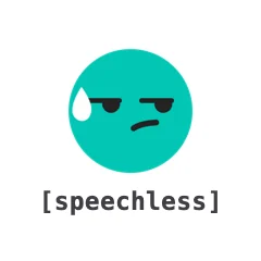 Speechless — the TikTok emoji produced by the [speechless] code