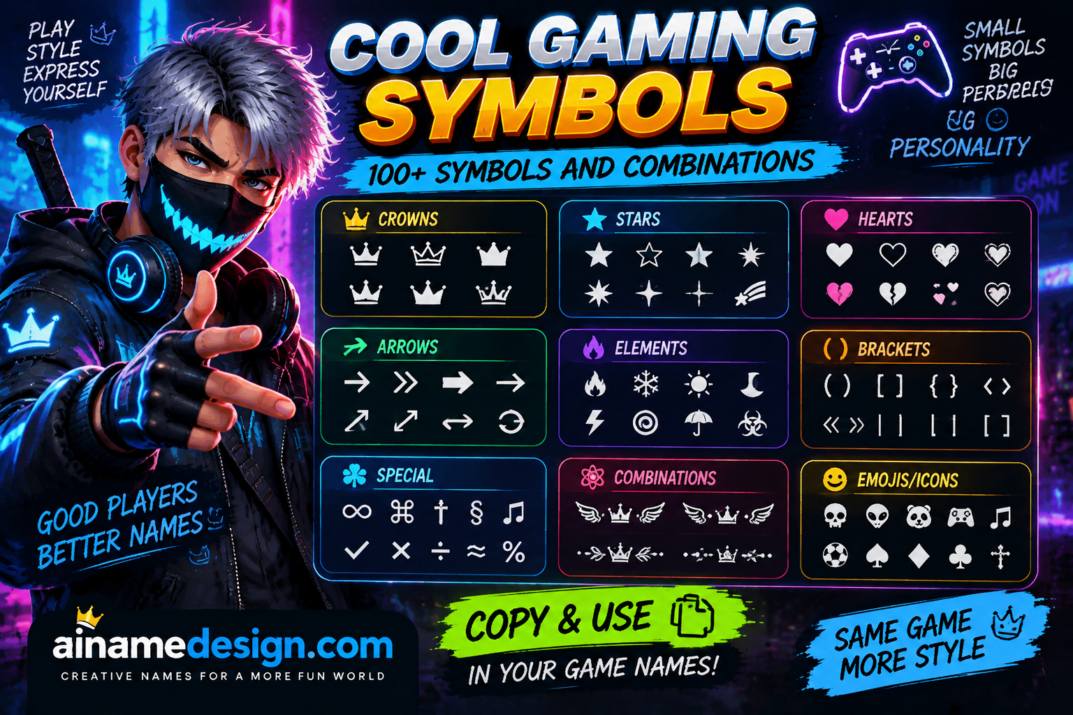 Cool Gaming Symbols