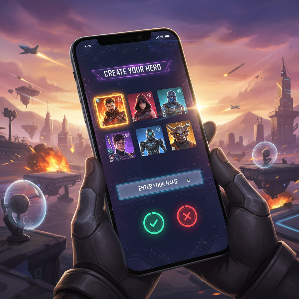 How to choose a good Free Fire name on the profile screen
