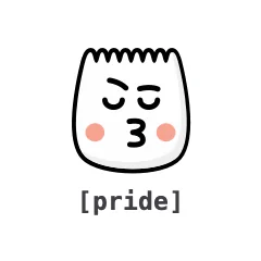 Pride — the TikTok emoji produced by the [pride] code