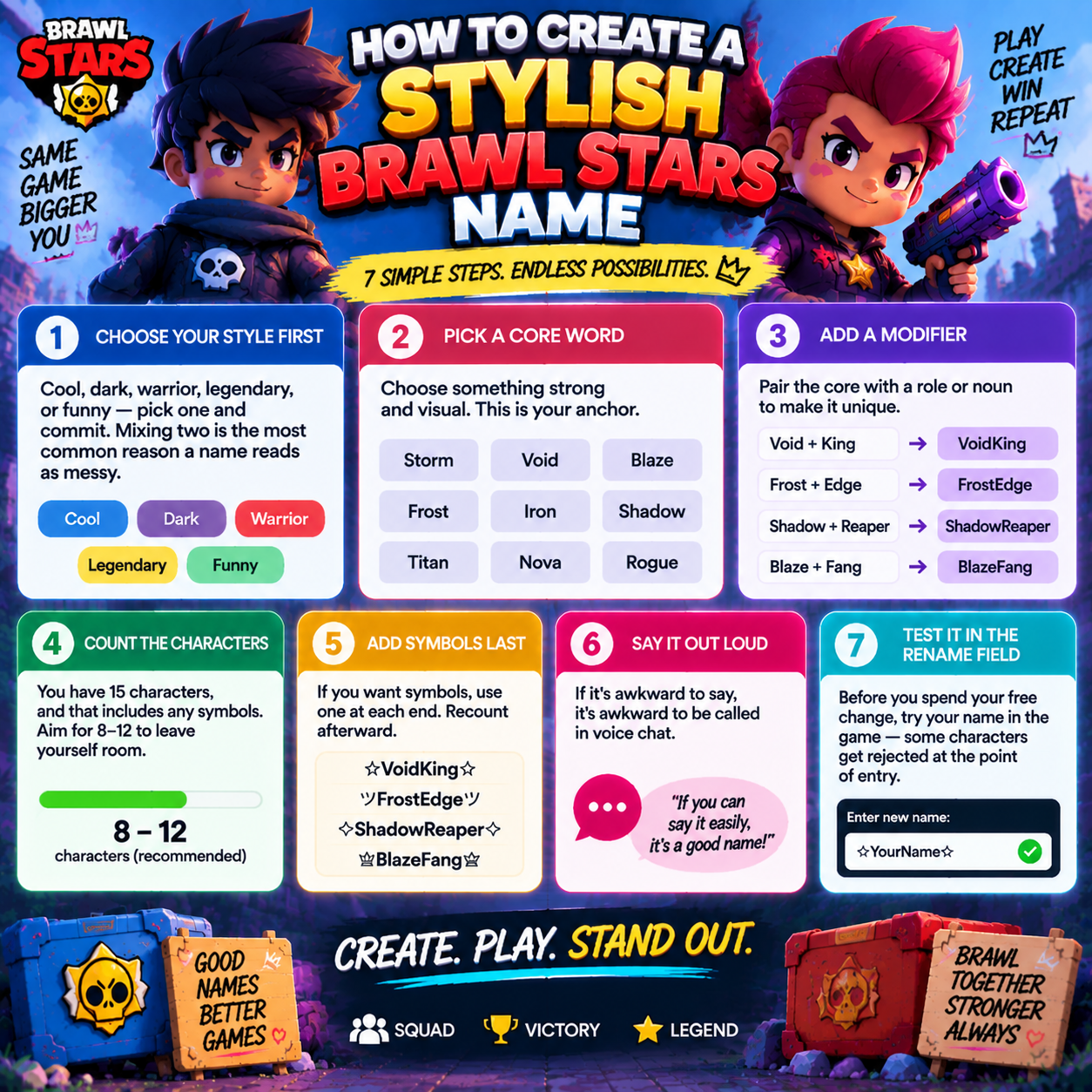 How to Create a Stylish Brawl Stars Name